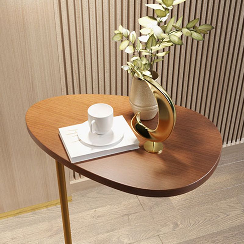 23.6inch Tall Modern C Corner Table Wood Side End Table for Living Room
