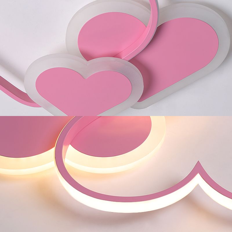 Modern, stijlvol, liefdevol hart-plafondmontagelicht Acryl LED-inbouwlicht voor de kleuterschool
