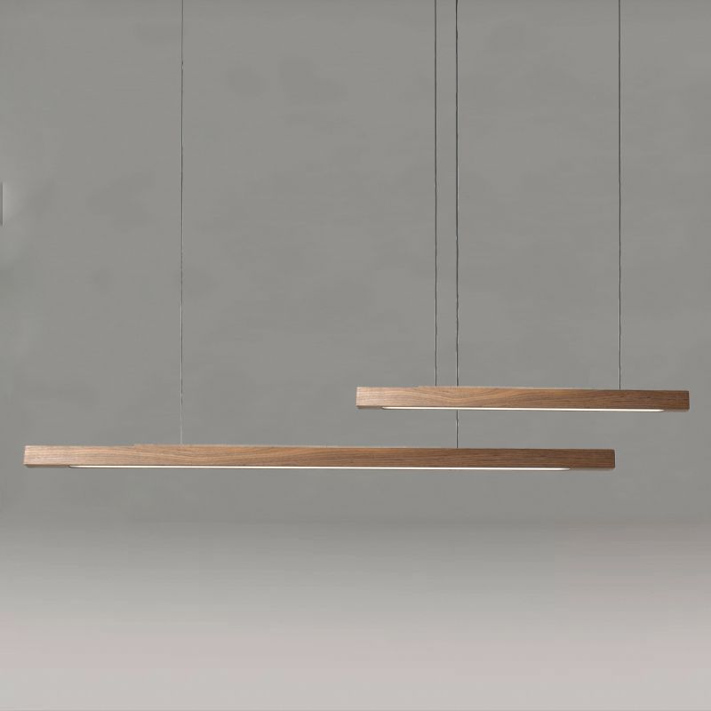 LAMPE DE PLADIER MINIMALISME DE BOIS ALIMENTATION PRENDANT LED LIGHT pour la salle à manger