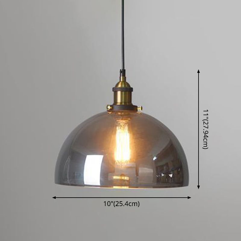 1 Light Hanging Pendant Lights Nordic Industrial Style Mirrored Glass Pendant Ceiling Lights