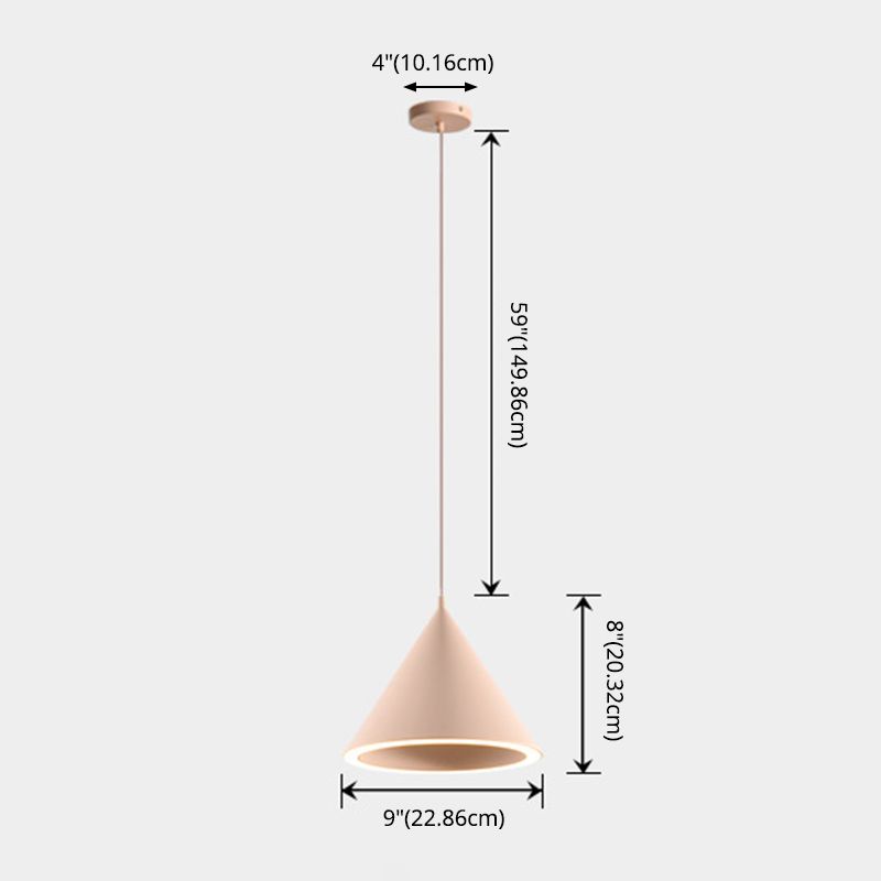 Metallkegel hängende Anhänger Lichter moderner Esszimmer Down Lighting Anhänger