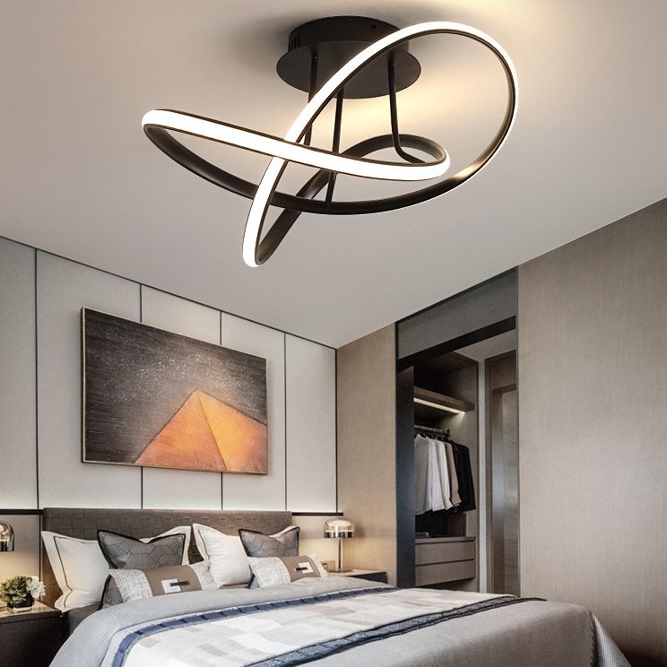 Acrilico a spirale vicino all'illuminazione del soffitto Simple Light Light Sequent'anni