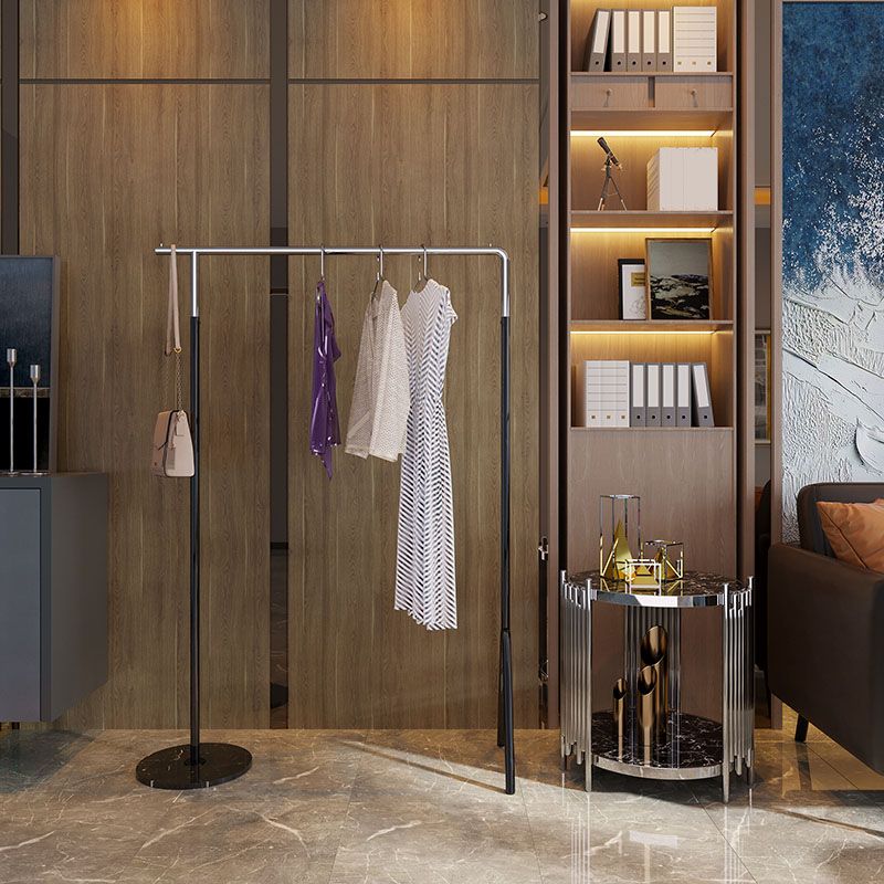 Industrial Minimalist Style Coat Rack Metallic Free Standing Coat Hanger