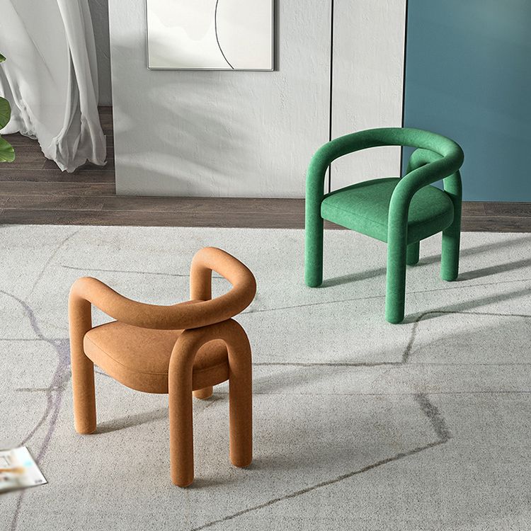 Glam Style Design Cashmere Chair Fork Bone Back Arm Kitchen Dining Chairs