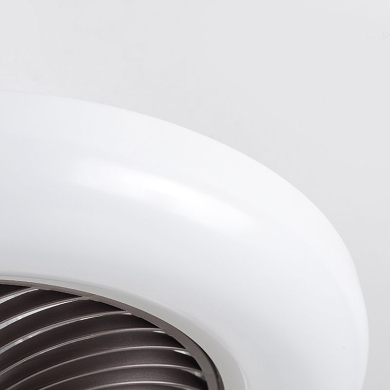 Stilvolle minimalistische runde Lüfterlampe Acryl Schlafzimmer LED SEMI BUSH MOUNT Deckenleuchte