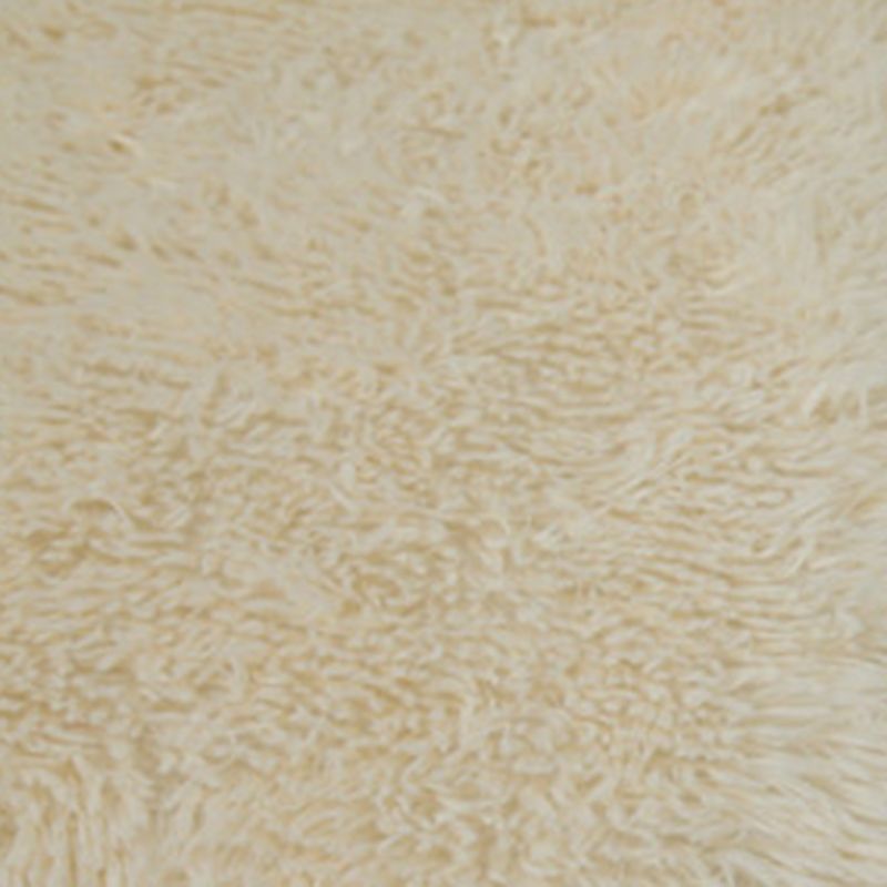 White Solid Color Area Rug Polyester Casual Carpet Shad Rug for Living Room