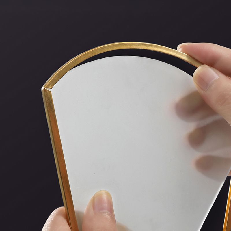 Shaded Living Room Flush Mount Light Fixture Traditional Glass Gold Flushmount Ceiling Lamp