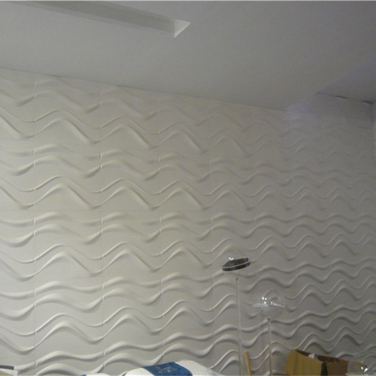 Modern Wall Paneling 3D Print Waterproof Peel and Stick Wall Panel