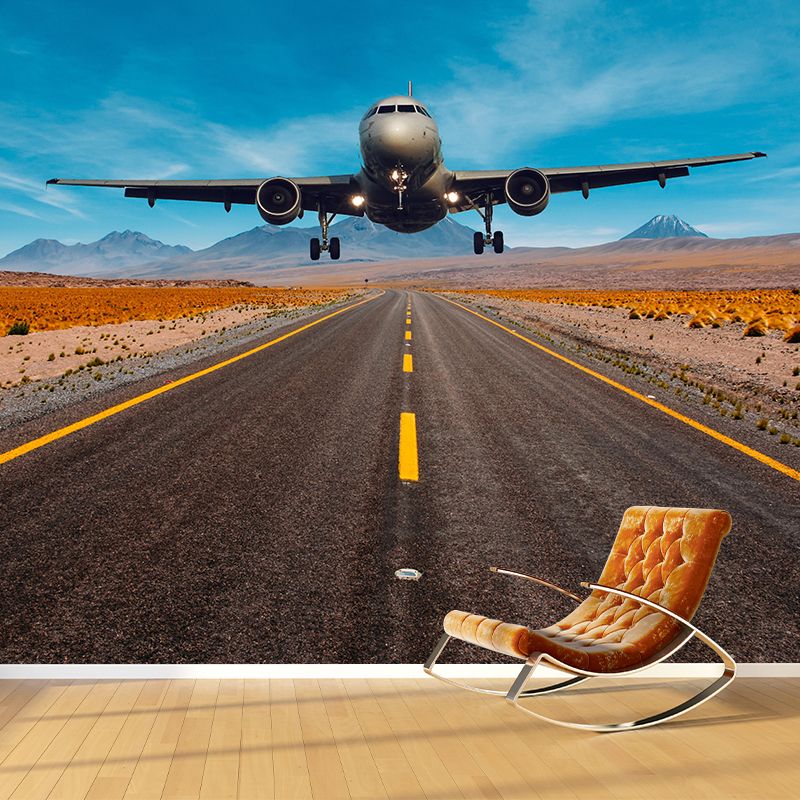 Photography Modern Murals Airplane Pattern Environment Friendly Decorative for Bedroom