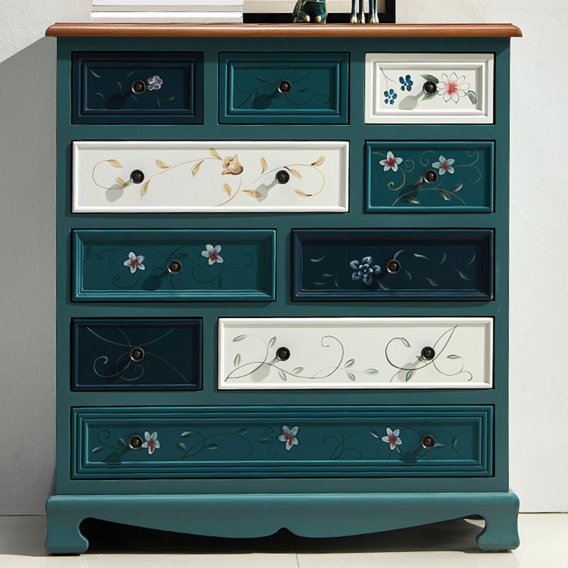 Traditional Storage Chest Dresser Wooden Storage Chest with Drawers for Bedroom