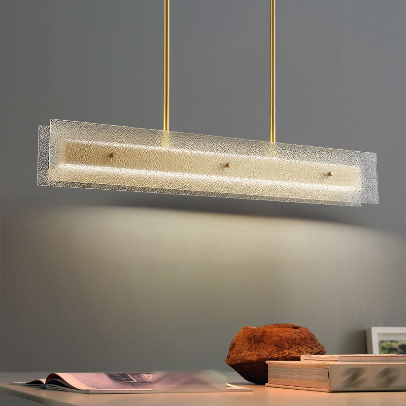 Simplicity Modern Kitchen Island Light Glass Shade Hanging Lamp for Dining Room