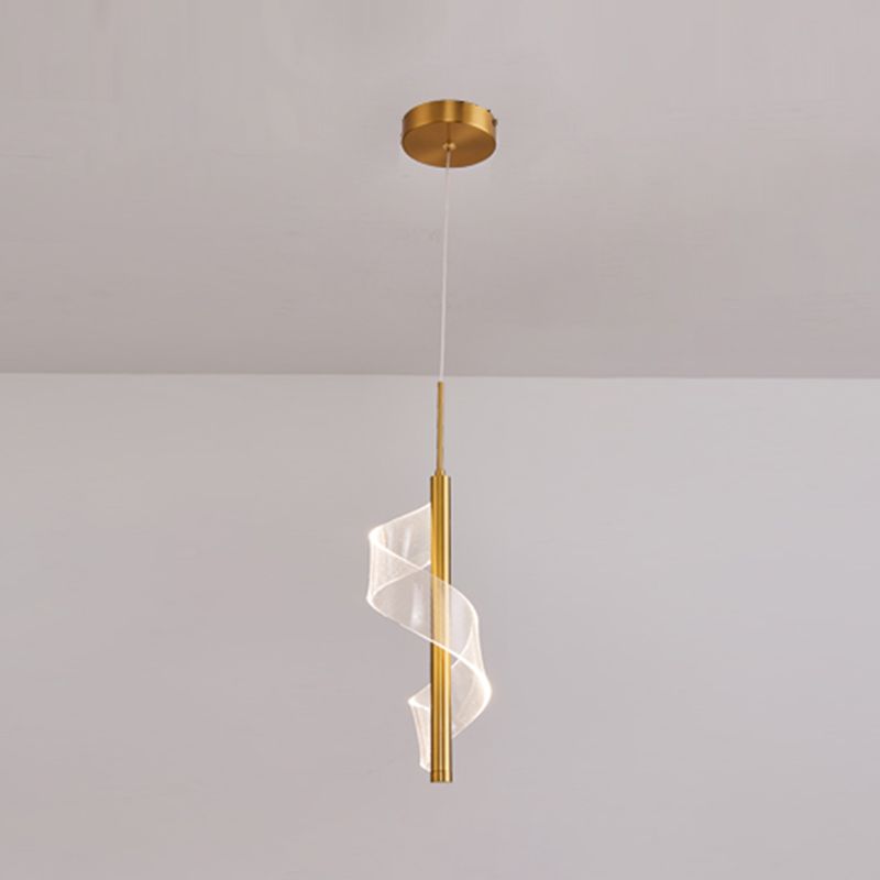 Lampada per sospensione a soffitto moderna a onda a onda di semplicità ACRILICA ACCRIPOLE PER IL RISTATO