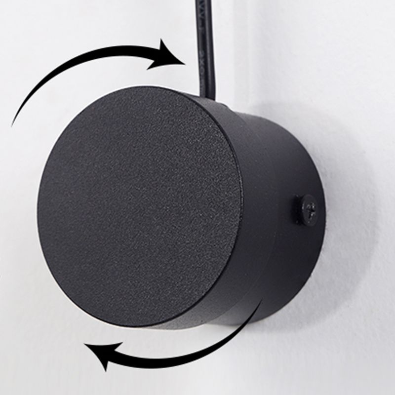 Modern Metal Rotatable Wall Light Geometric 8.5" High LED Wall Sconce for Living Room