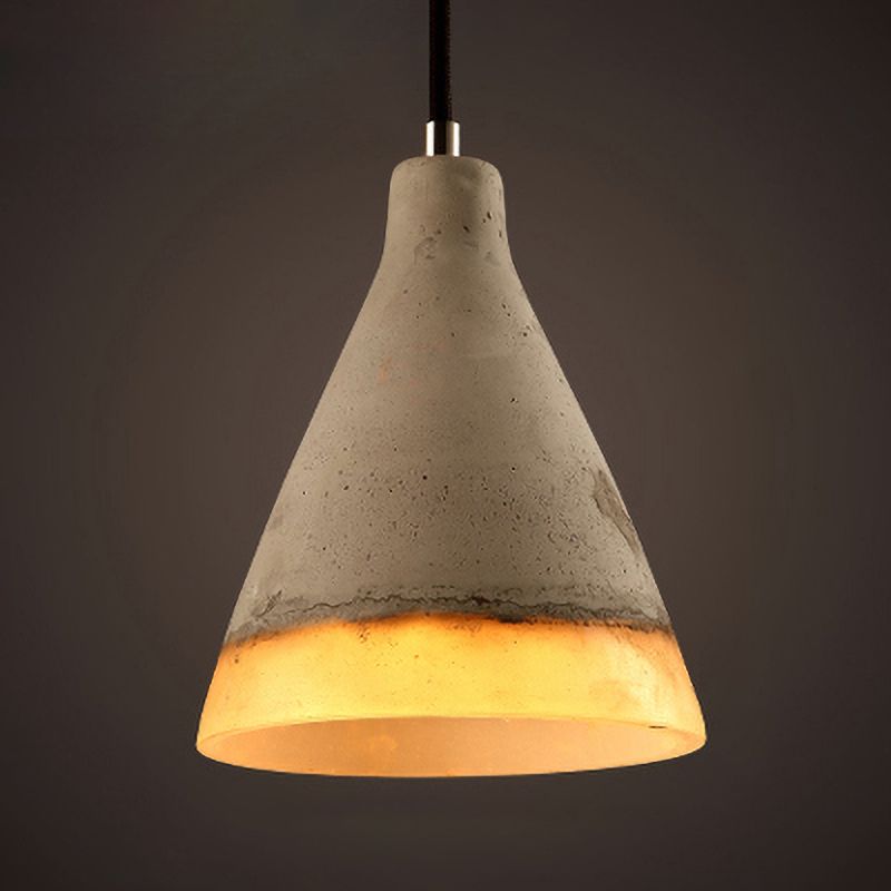 Cement hangende lichtkit eenvoud ophanging hanglamp voor woonkamer slaapkamer