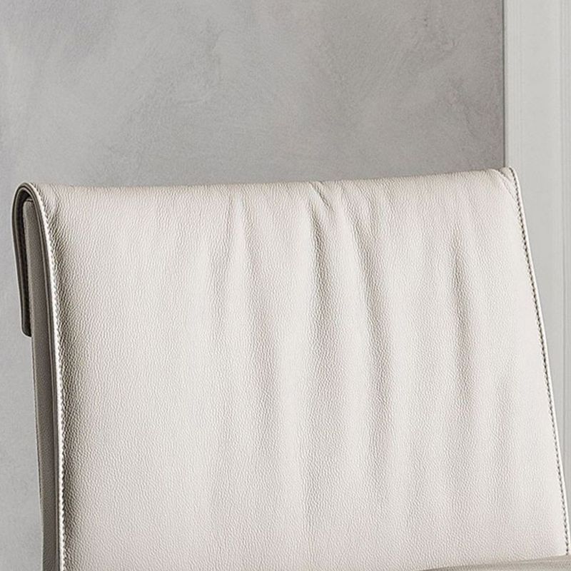 Modern Style Low Back Barstool Pu Leather Counter Bar Stool with Metal Legs