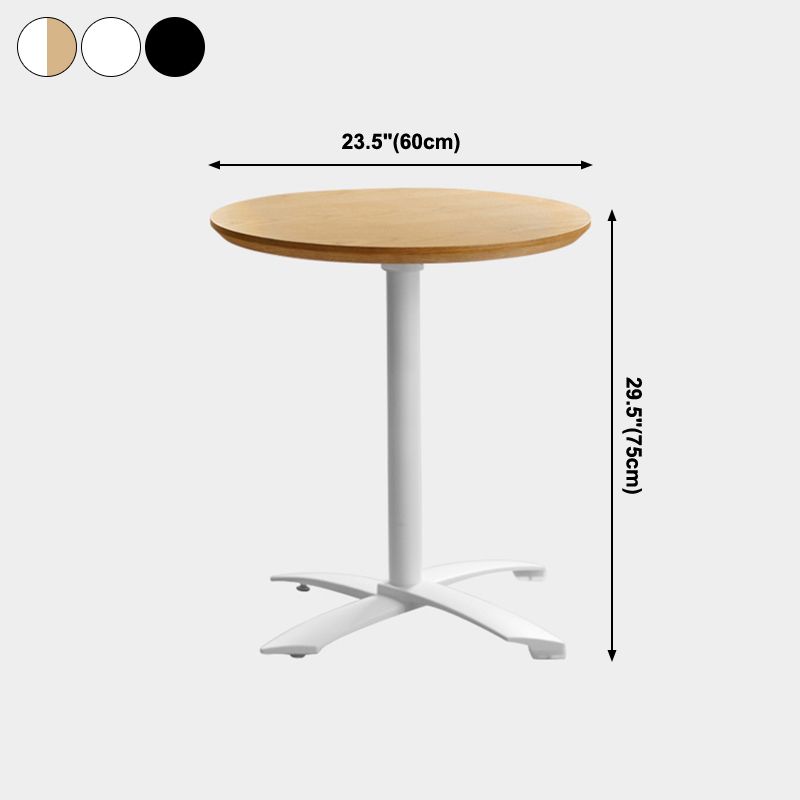 Tavolo da pranzo in legno solido rotondo Simplicity Style Dining Room Collection per interno
