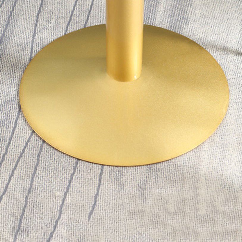 Glam Style 1/3 Pieces Artificial Marble Bar Table Set Fixed Table Counter Set