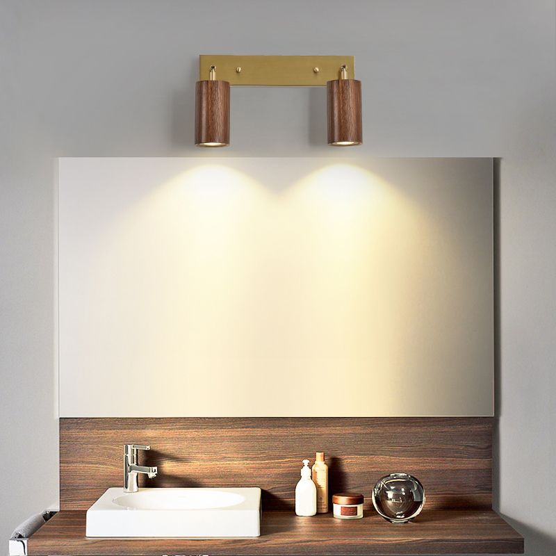 Économie tubulaire rotative Gamique en bois nordique LED LED MALLED MURD