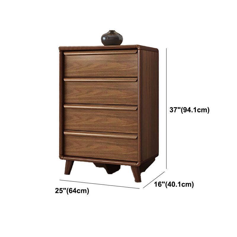 Contemporary Storage Chest Solid Wood Dresser with 3/4/5 Drawers