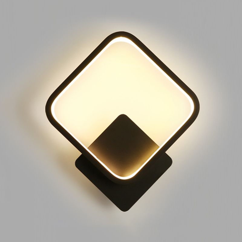 Modern Red Red Red Round Househole Splockure Luz de pared simple para sala de estar de dormitorio