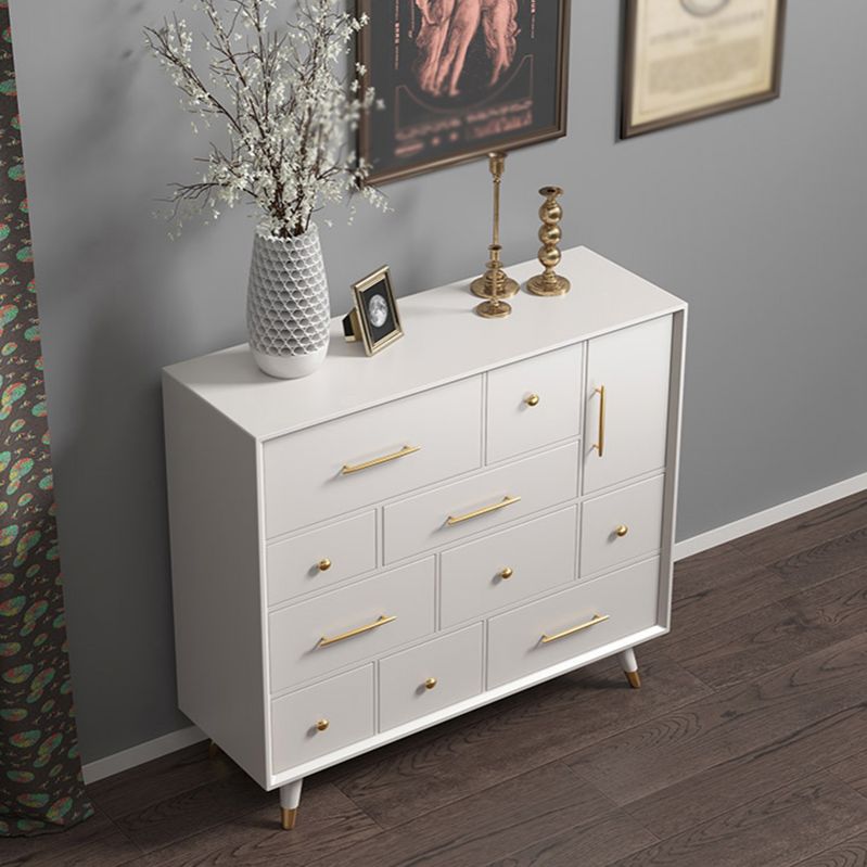 Glam Style Wood Buffet Sideboard Dining Room 35.4"H 10-Drawer Buffet Server