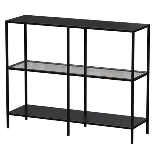 Contemporary Console Accent Table Antique Finish Rectangle Sofa Console Table in Metal