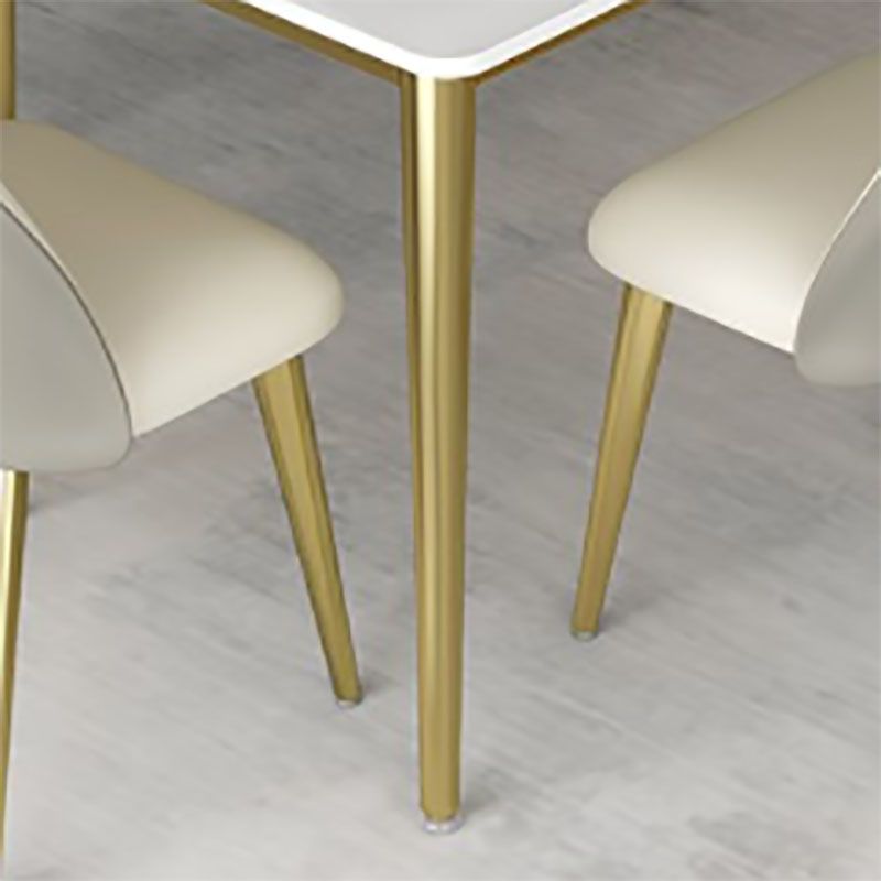 Nordic 1/5/6/7 Pieces Dining Set Sintered Stone Dining Table with Leather Chairs