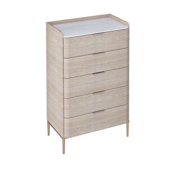 Classic Glam Storage Chest Stone Dresser with 5/4/3 Drawers , 15.6 Inch W