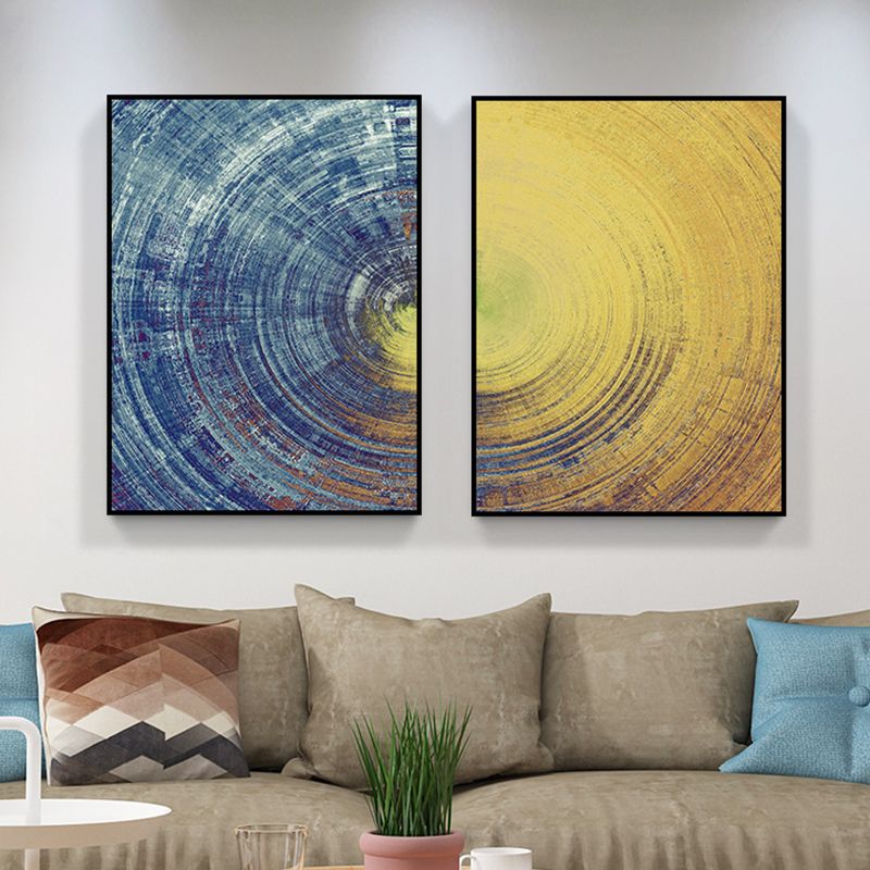 Vortex-Leinwandkunst, zeitgenössisches, bezauberndes Gemälde, abstrakte Wanddekoration in hellen Farben