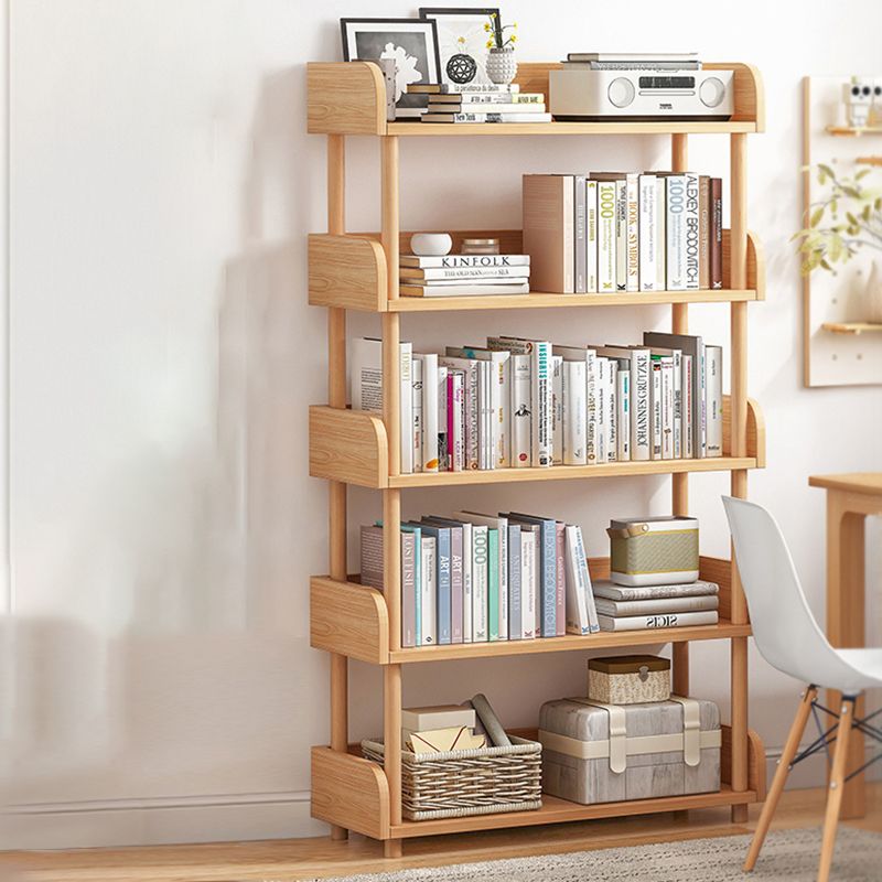 Open Wooden Bookcase Modern Minimalist Home Living Room Bookshelf