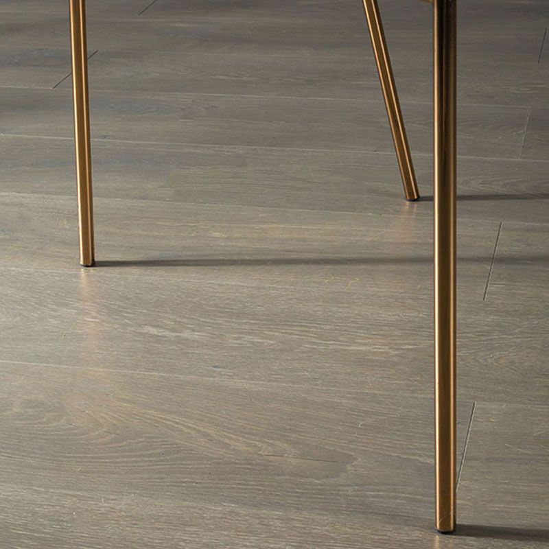 Sillas de comedor con brazo trasero abierto escandinavo, silla lateral tapizada