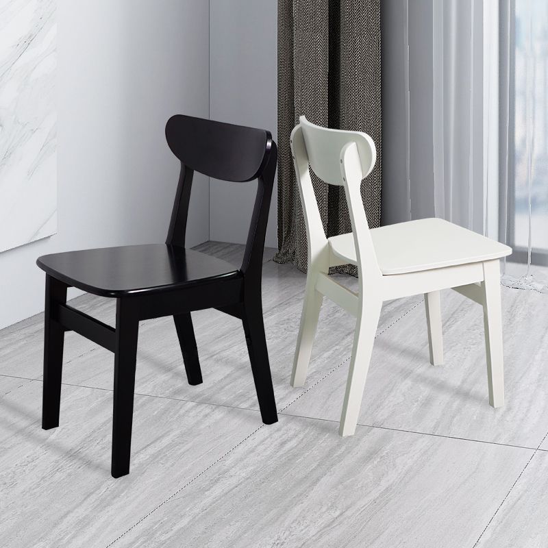 Scandinavian Upholstered Restaurant Side Chair Open Back Dining Chair