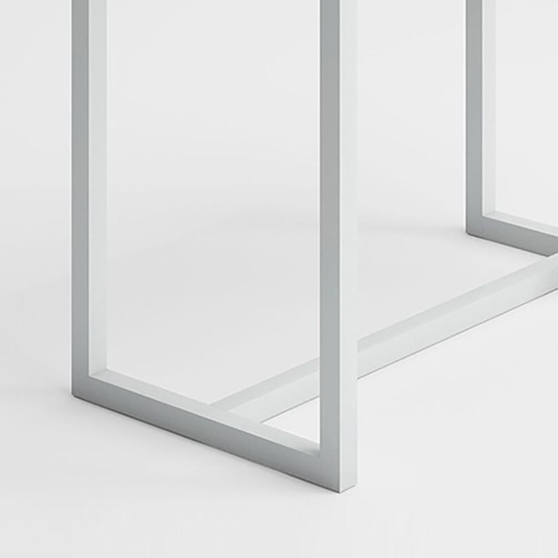 Brown Wood Top Bar Table Outdoor Trestle Base Bar Wine Table