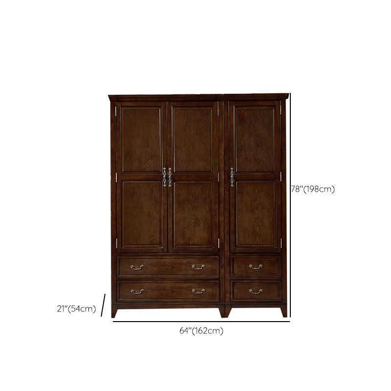 French Country Style Wardrobe Armoire Wooden Wardrobe for Bedroom