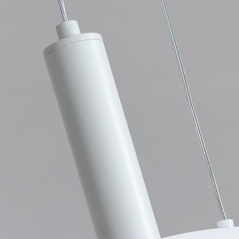 White Ceiling Light LED Contemporary Kitchen Island Lighting for Dining Room