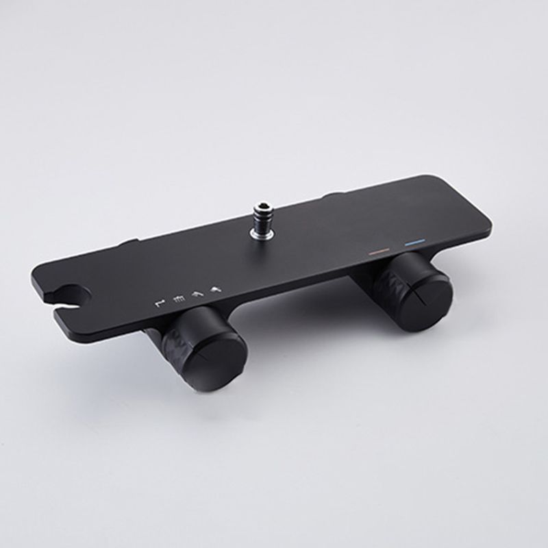 Brass Wall Mounted Shower System Slide Bar Included Shower Set