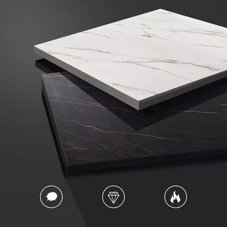 Modern Metal and Stone Bar Table Free Form Bar Table with Storage Base