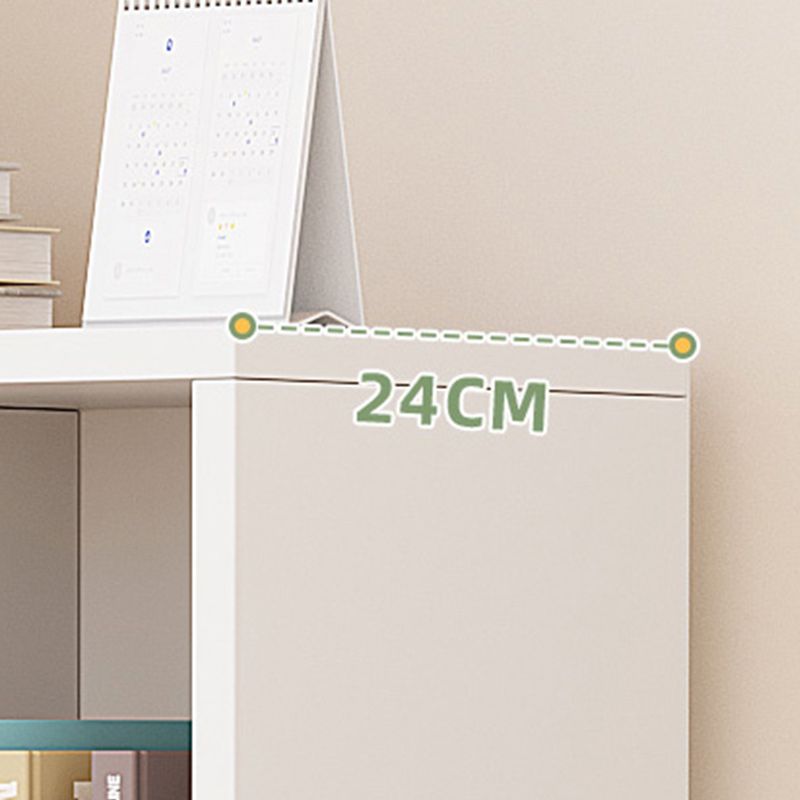 Simple Side Cabinet with Doors Modern Faux Wood Accent Cabinet