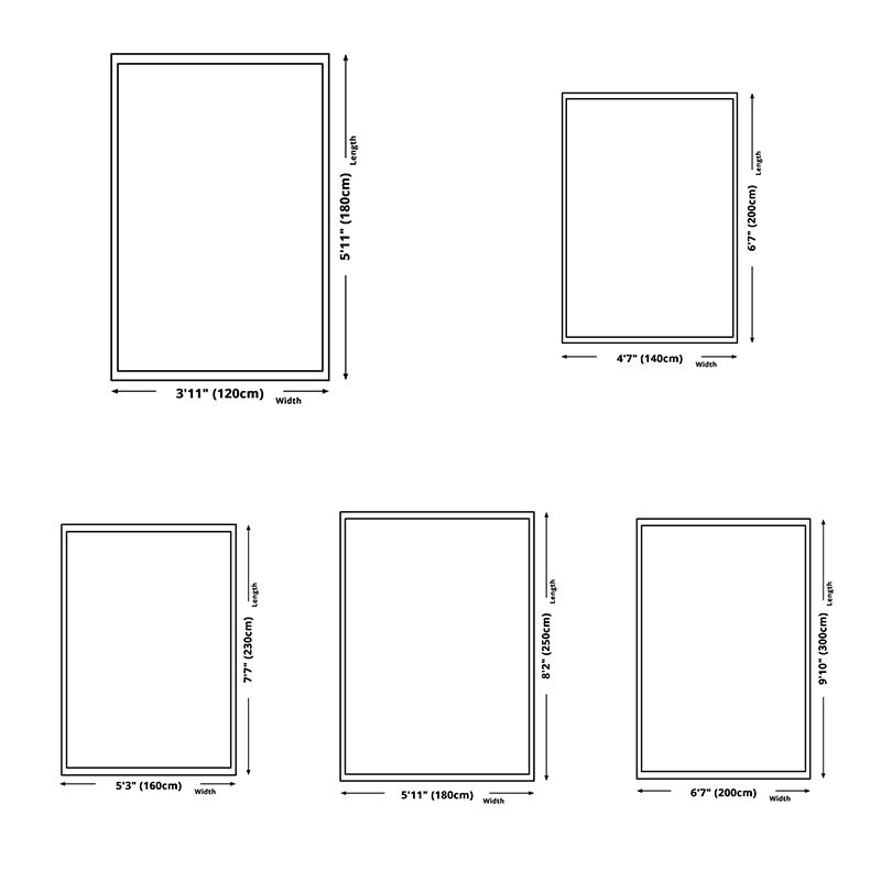 Black Modern Indoor Rug Polyester Striped Indoor Rug Non-Slip Backing Rug for Living Room