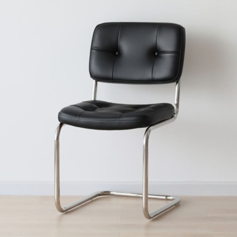 16.54" Wide Scandinavian Style Single Sofa Chair Fixed Backed Armless Chair