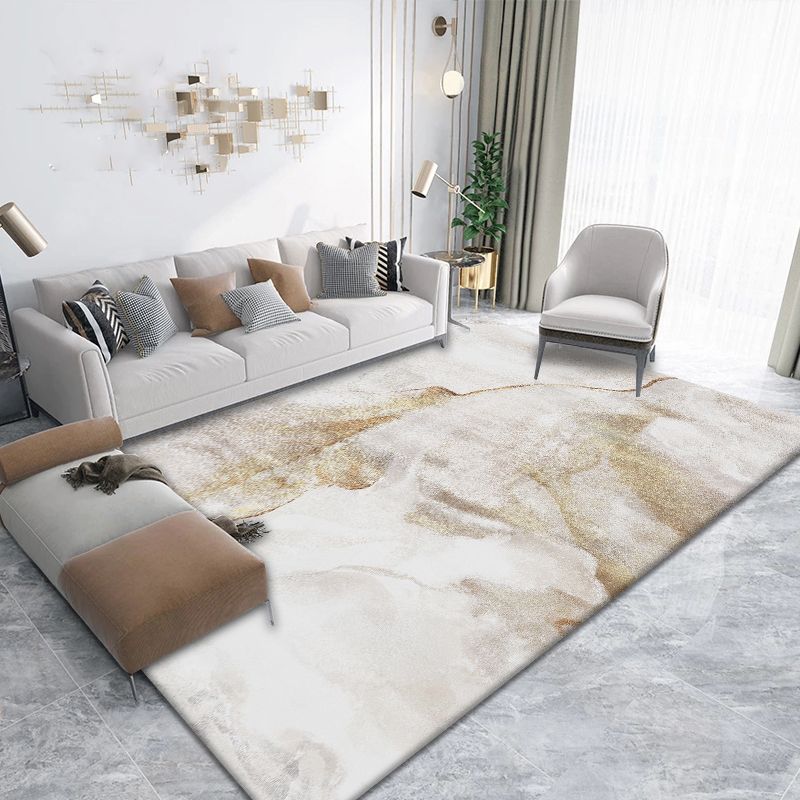 Grijs modern tapijtblending abstract grafisch vloerkleed wasbaar binnenvleed voor huisdecoratie