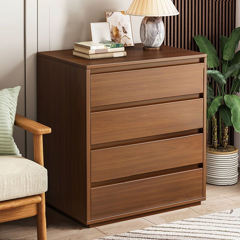 16" D Storage Chest Modern Wood Storage Chest in White and Brown