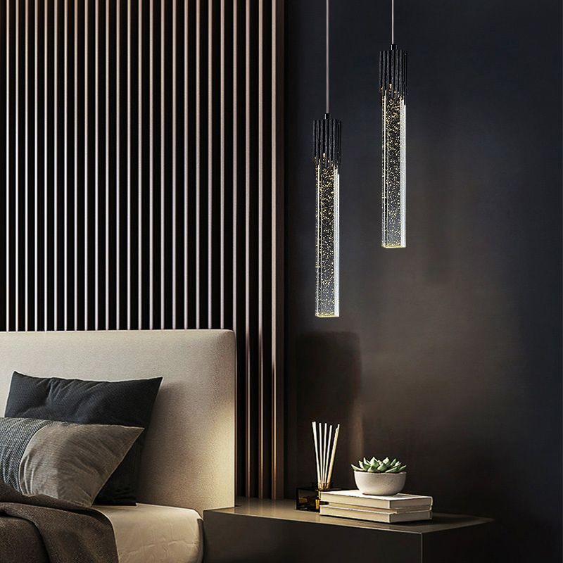 Röhrchen -Anhänger Beleuchtungsrichtung zeitgenössischer Kristall -LED -Schlafzimmer Hanges Anhänger Licht