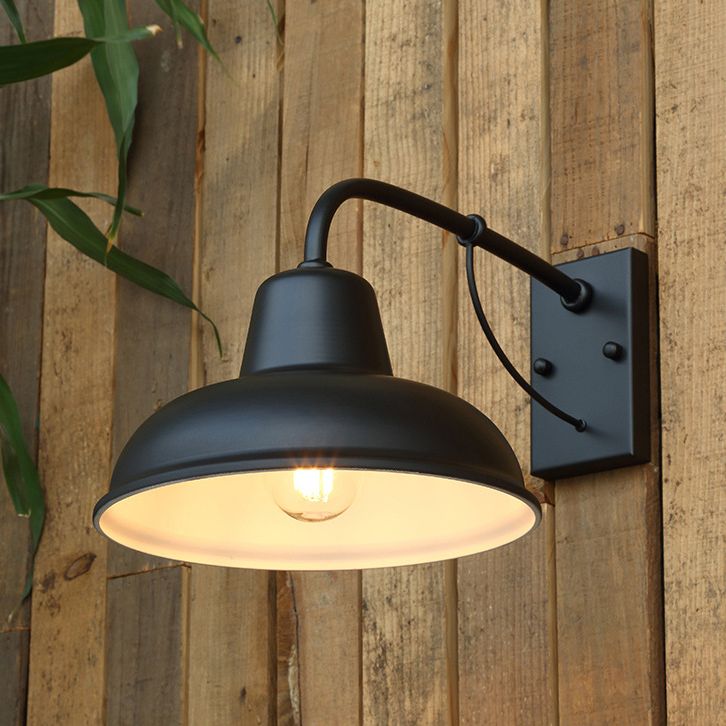 American Retro Industrial Style Saucer Wall Sponce Metal 1 Light Sponces