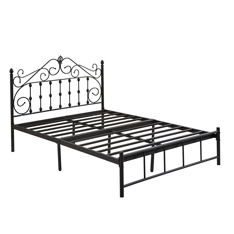 Glam Style Metal Iron Material with Headboard Gold/black/white Bed