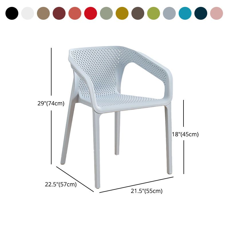 Silla escandinava plástica del respaldo sólido del sillón del comedor de la cocina