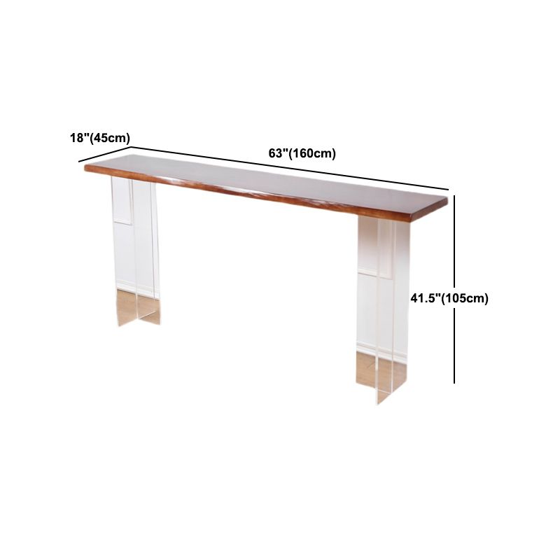 Modern Solid Wood Bar Table Set 1/4/7/9 Pieces Counter Table with Backless Stools