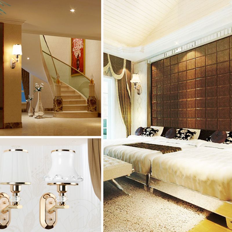 1 Light Armed Sconce Mur Light Modern Minimalist Style Glass Wall Sconce