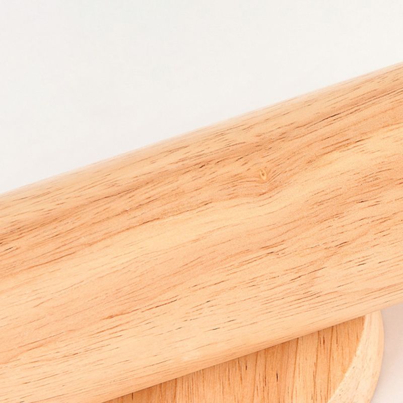 Contemporary Wood Wall Light Cylinder Lighting for Living Room