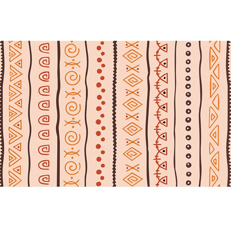 Colorful Southwestern Rug Individuality Tribal Totem Rug Anti-Slip Backing Carpet for Living Room